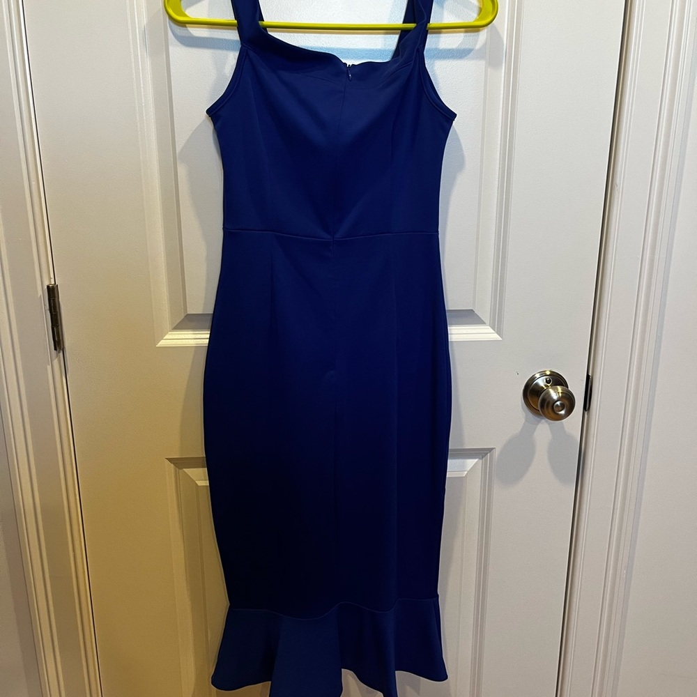 SHEIN Royal Blue Midi Dress